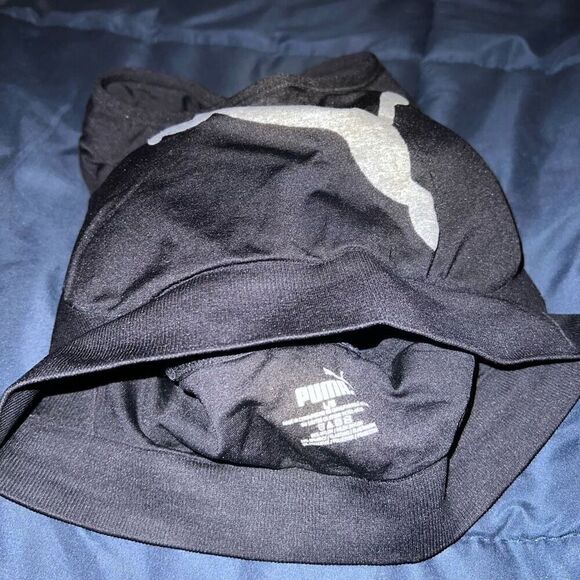 Women's PUMA Strappy Sports Bra Removable Cups Low Support Seamless size L - Picture 3 of 3